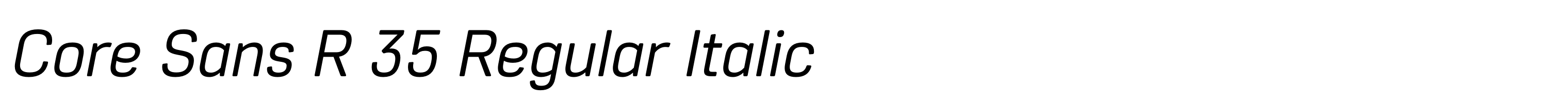Core Sans R 35 Regular Italic